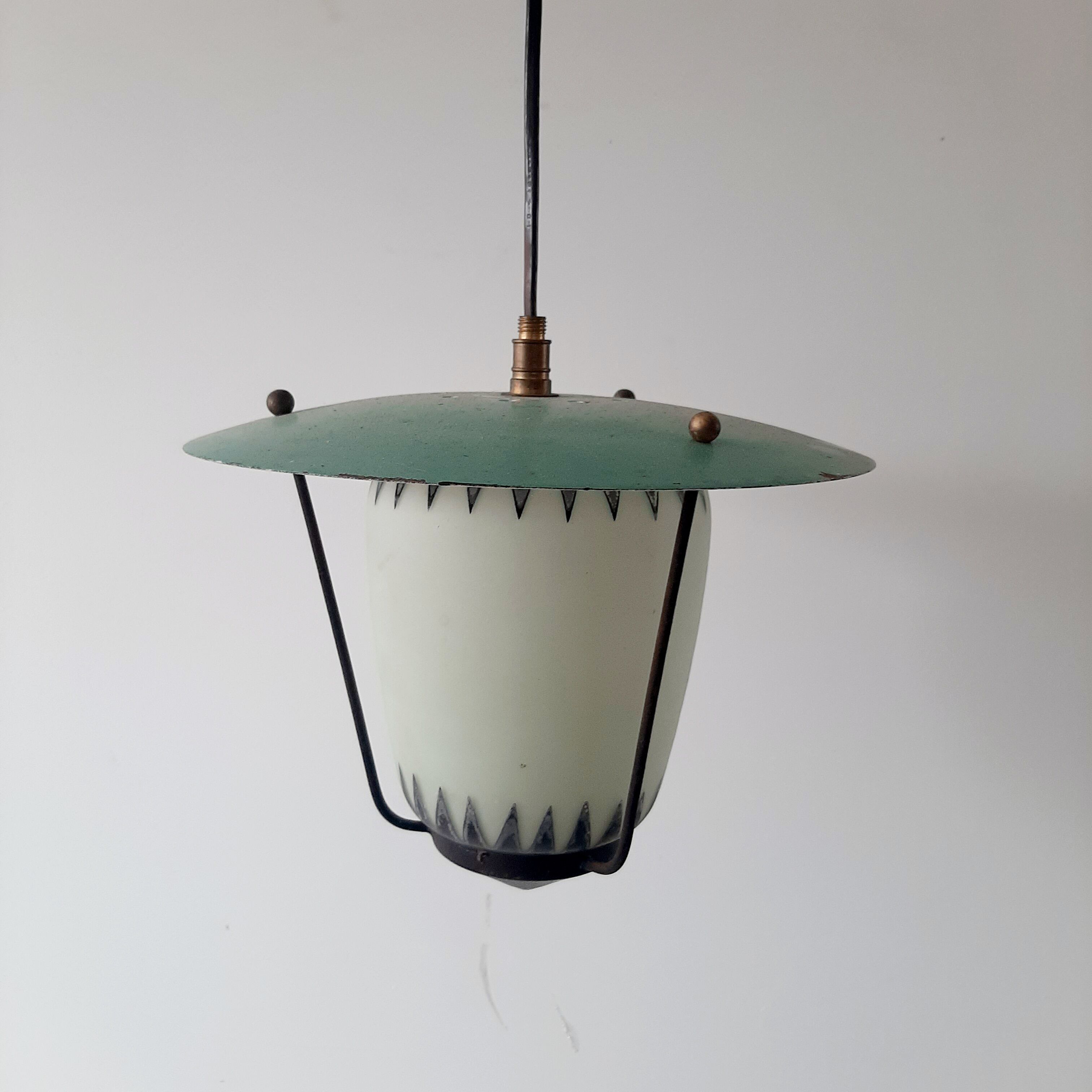 Vintage suspension lamp 50s