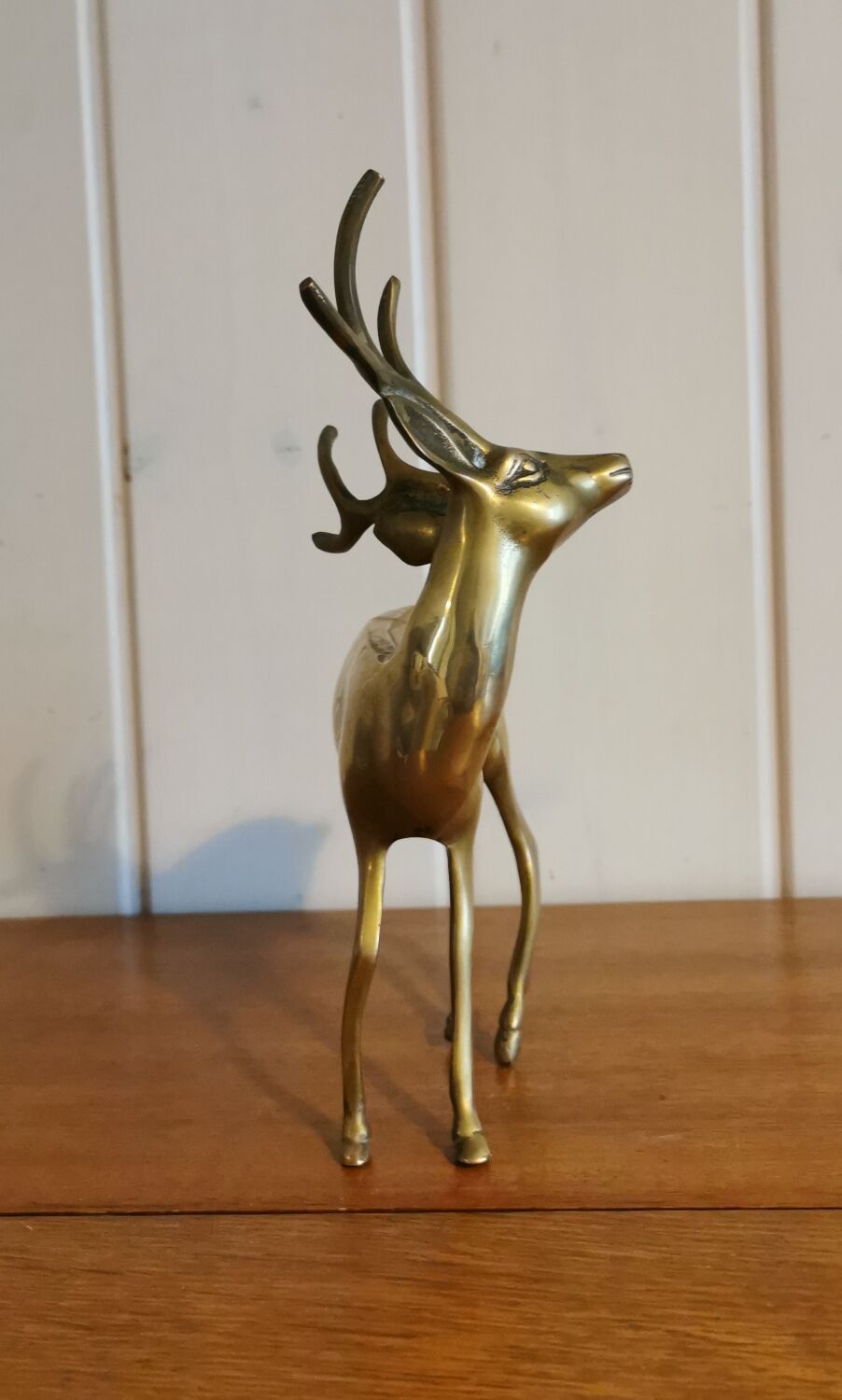 Young golden brass deer