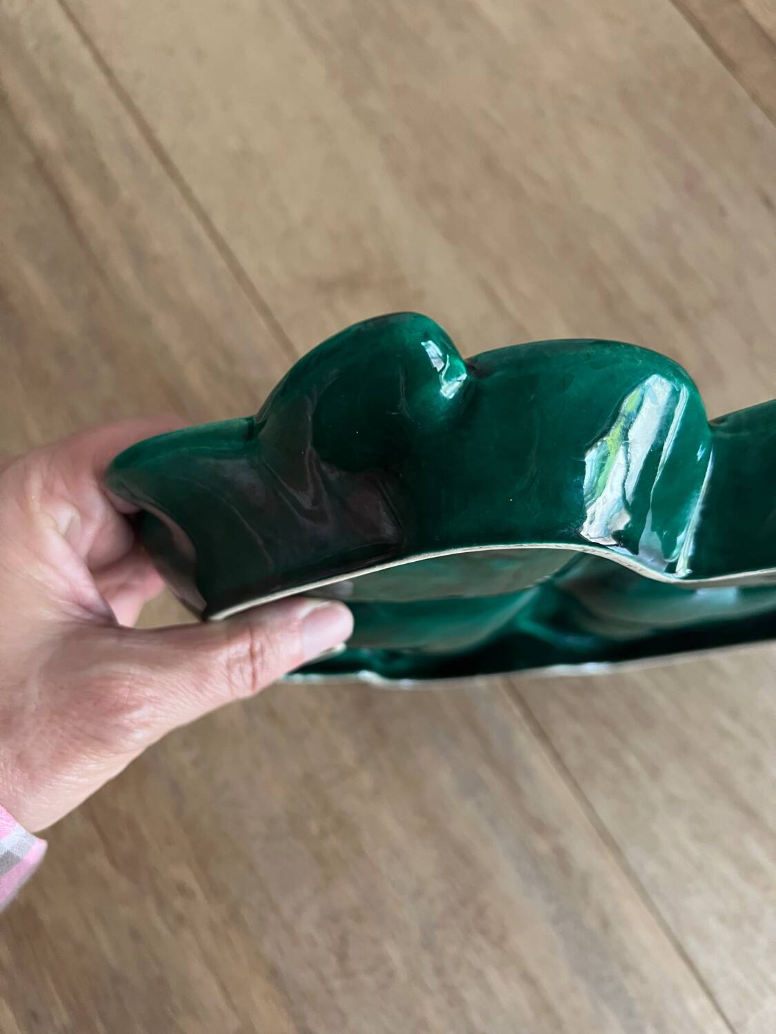 Plat à apéritif vintage en céramique