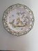 Decorative plate s6 Lallier in Moustiers with an openwork rim.