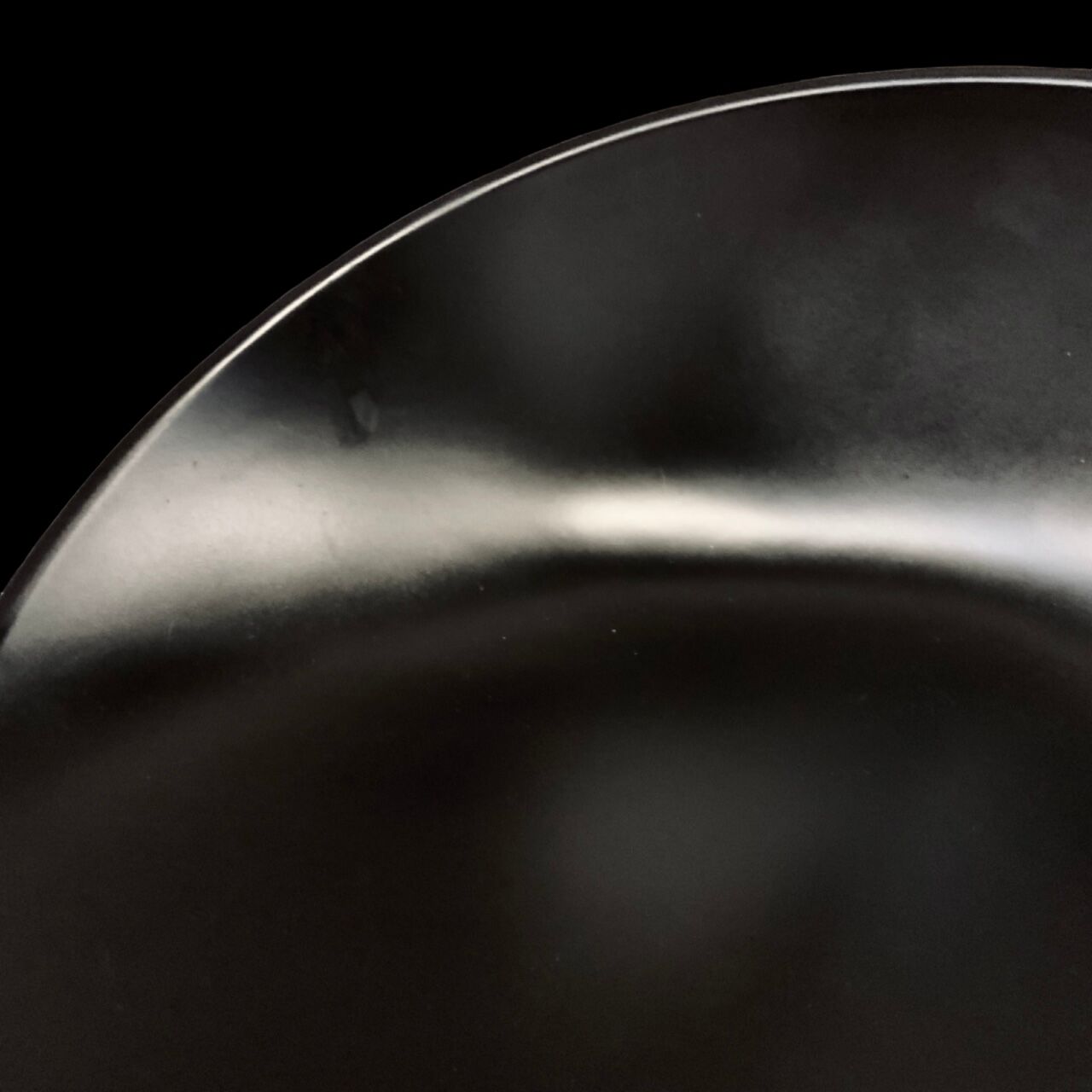 Side stool "ball" 1970s/80s in black lacquered resin