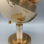 Vintage brass globe cigarette dispenser