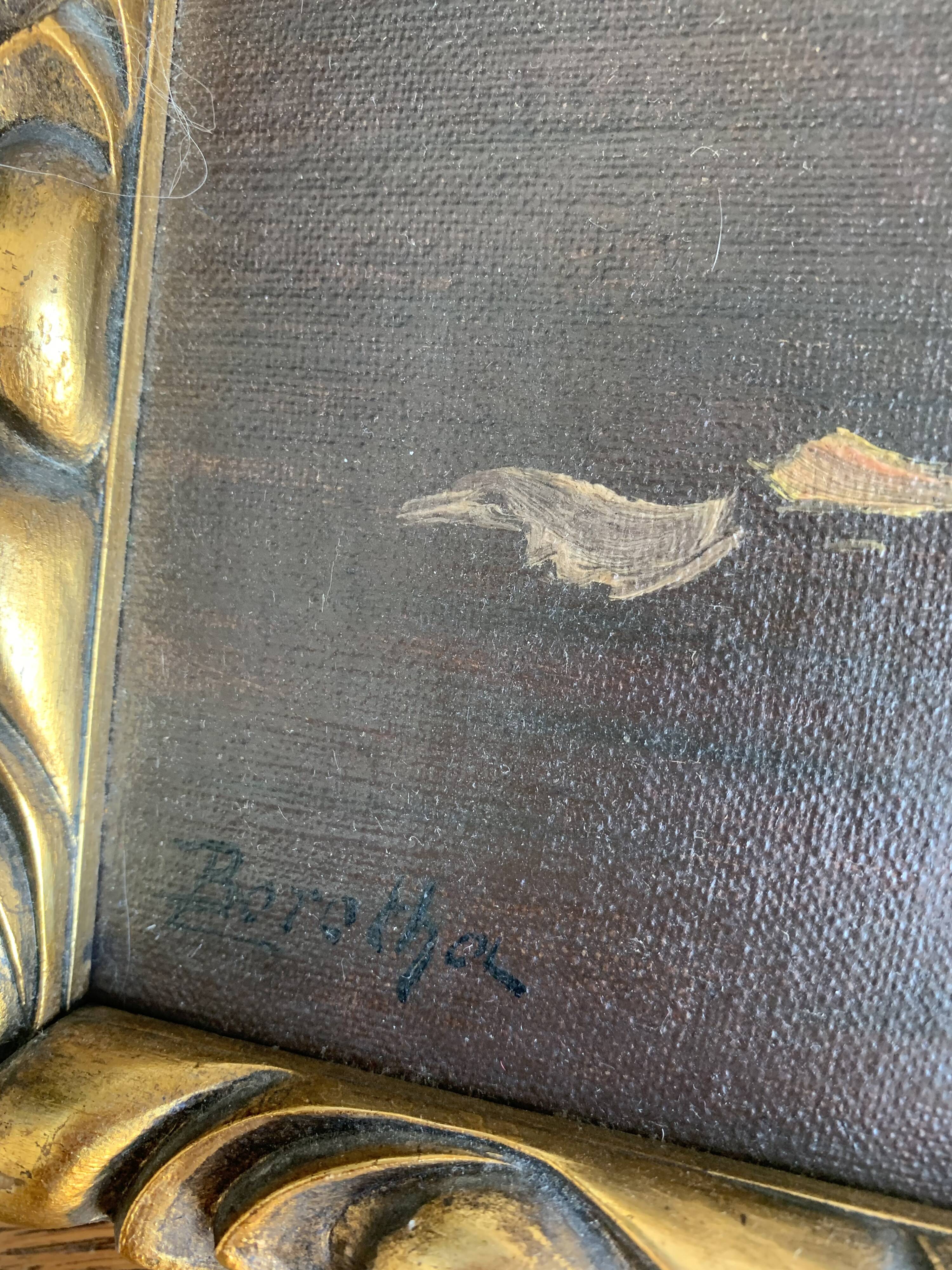 Flowers antique painting