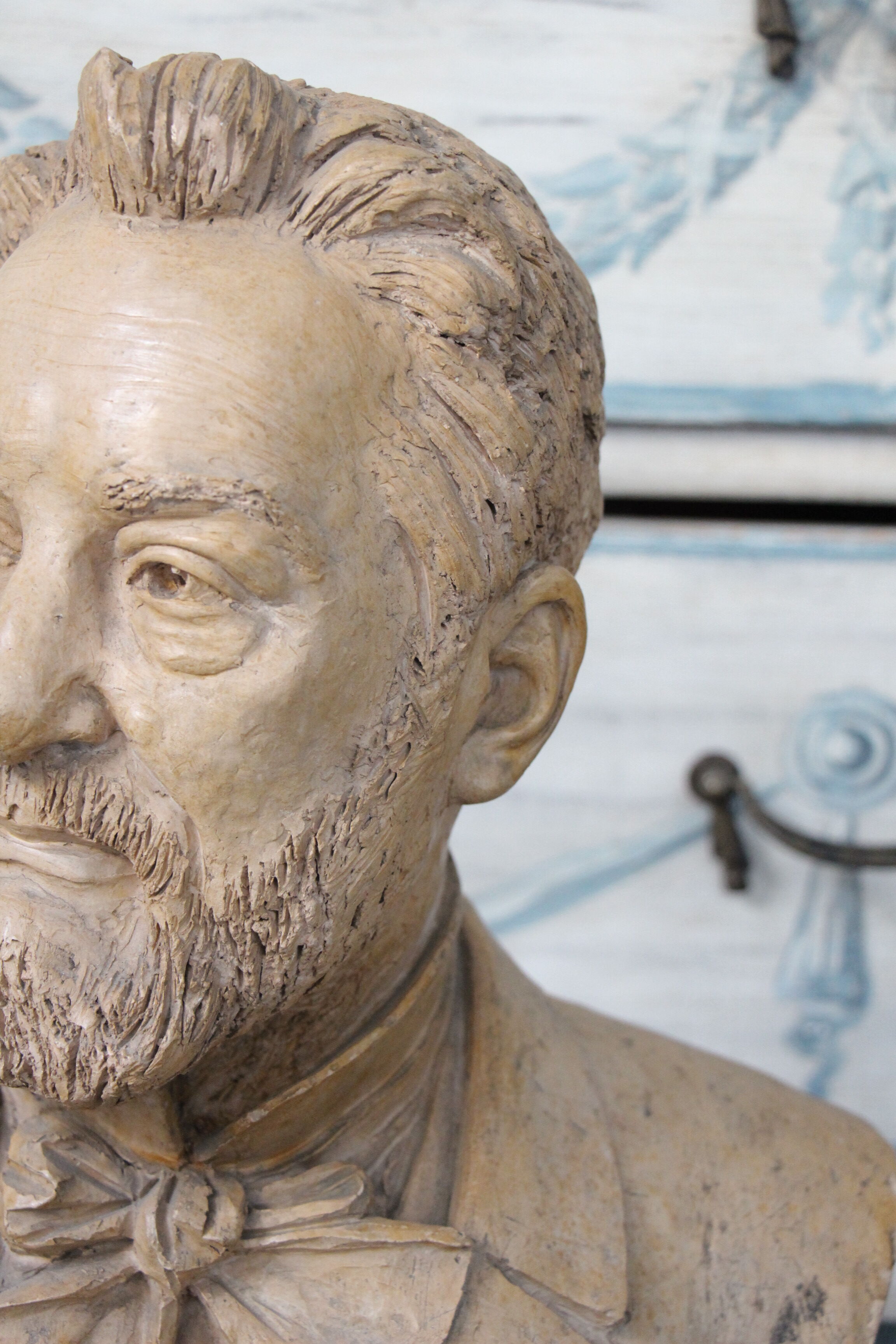 Bust of a man in nineteenth century terracotta