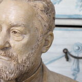 Bust of a man in nineteenth century terracotta