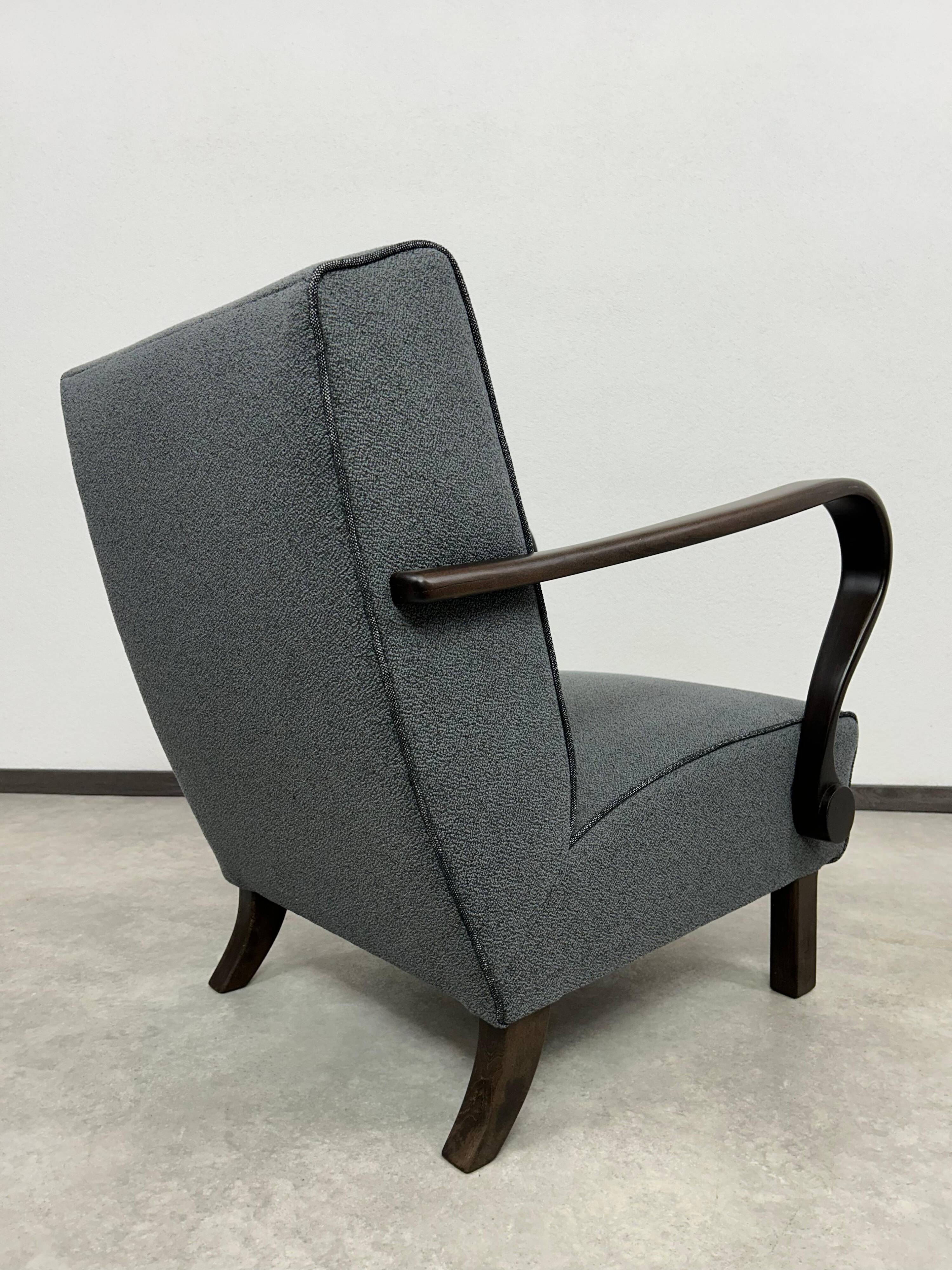 Fauteuil Art déco H320 par J.Halabala pour UP Závody