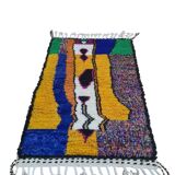 Tapis berbère bohemian en laine fait main 150 X 100 CM