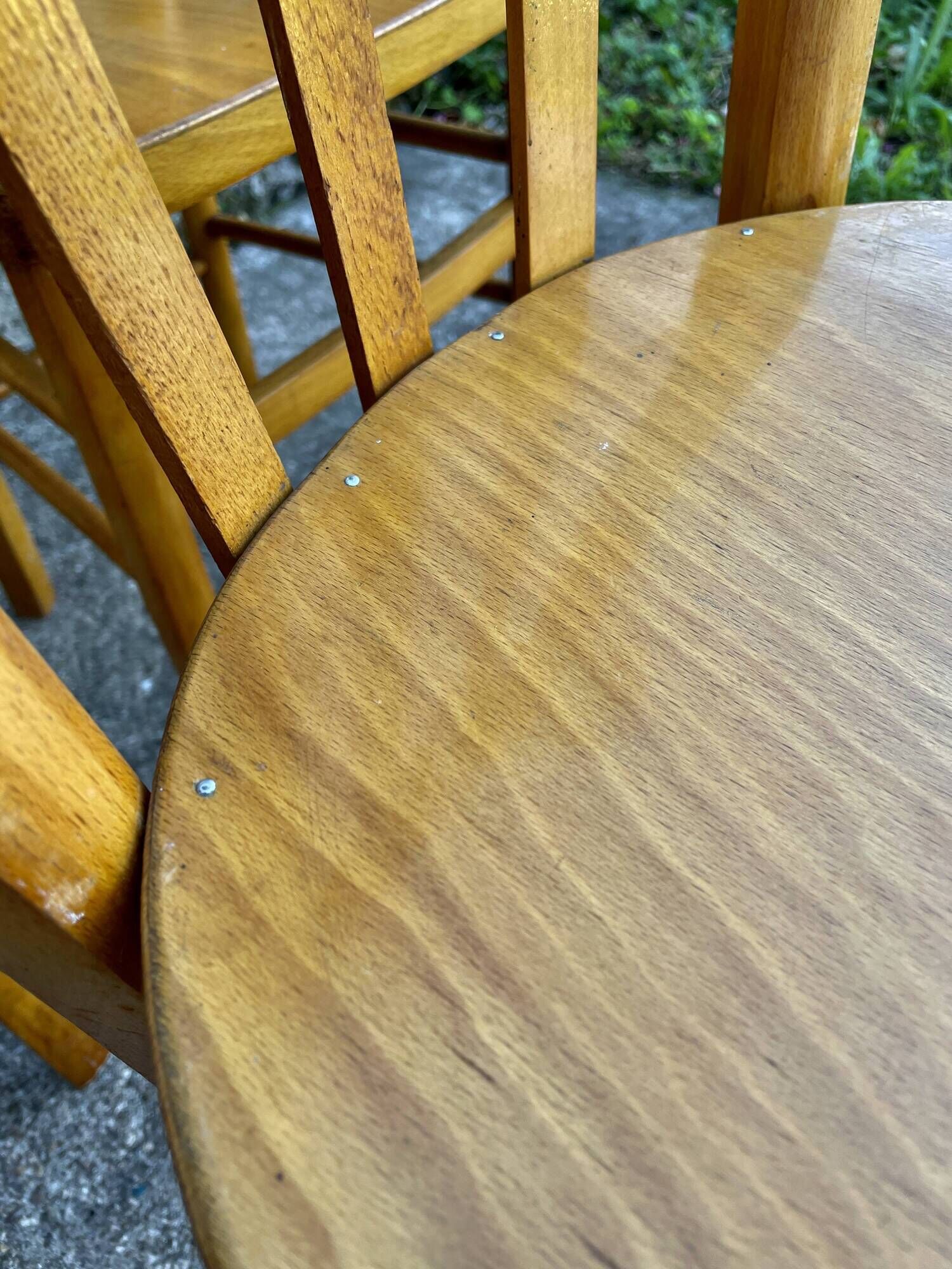 Set of 6 Luterma beech chairs, 1950.