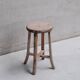 Primitive Mid-Century French Wooden Stool or Side Table