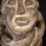 Figure anthropomorphe en pierre volcanique art tribal africain Côte d’Ivoire XVIIIe siècle