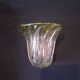 Val Saint Lambert Crystal 'Torsade' Vase in Gradient Apple Green