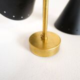 Pair of modern Italian wall sconces in Stilnovo style, wall lamp.