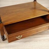 19th-Century Small Walnut Cabinet with the Motif of Sunflowers attributed to George Davis, 1890s