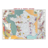 Map of the wine regions of France in 1949