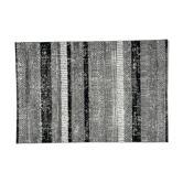 Modern Chic Black and Grey Patterned Rug