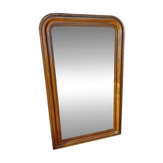 Napoleon III mirror in wood and gilded stucco