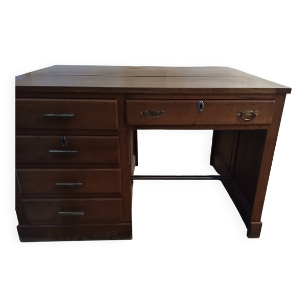 Bureau double face en noyer
