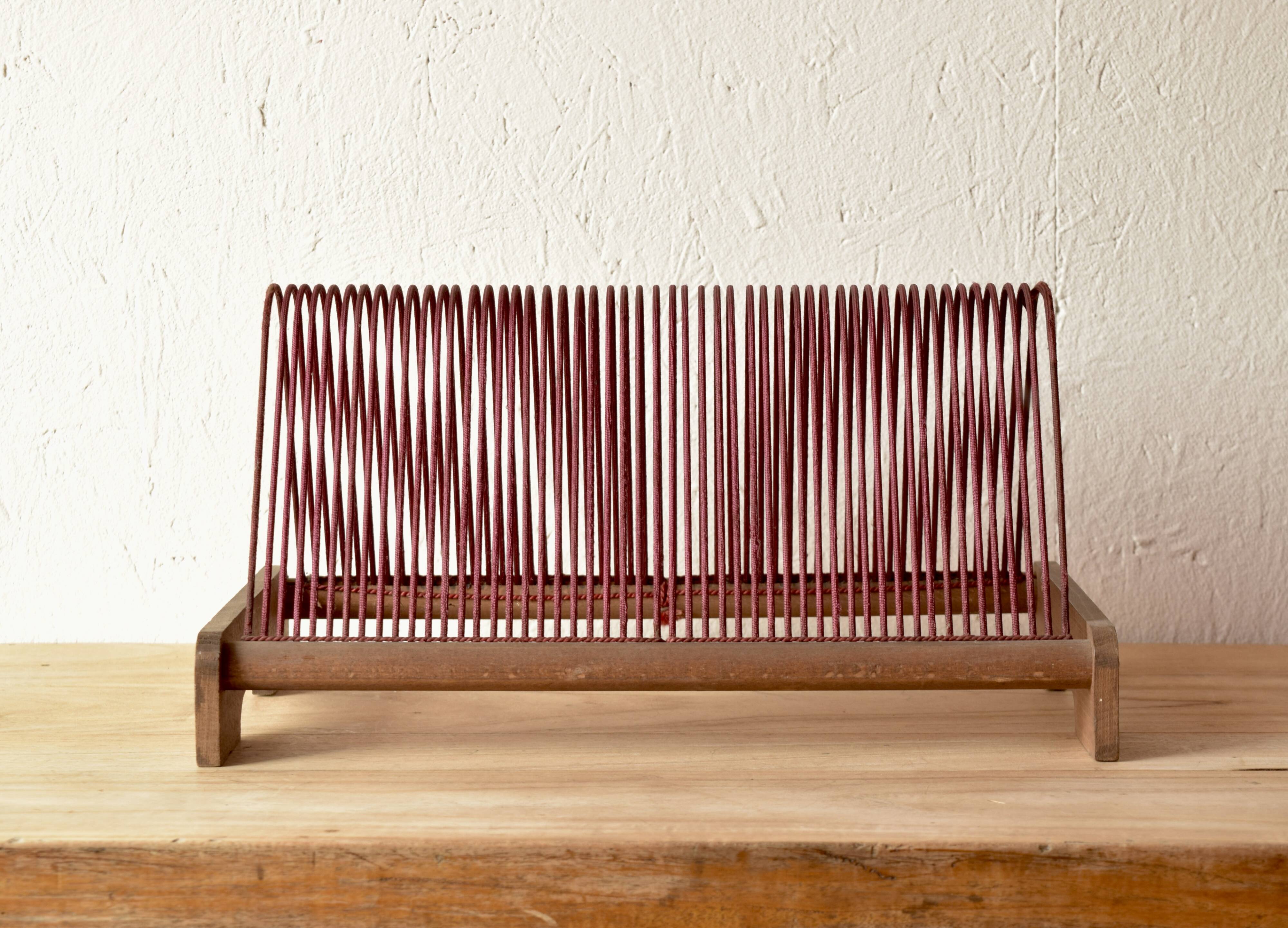 Vintage record holder for 50 vinyls - 1960s