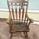 Rocking chair in solid wood beech - yugoslavia