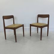 Vintage Danish Dining Chairs in Teak by H.W. Klein for Bramin, Set of 2