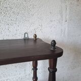 Vintage turned wood wall shelf