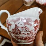 Collection of 3 milk jars in faience