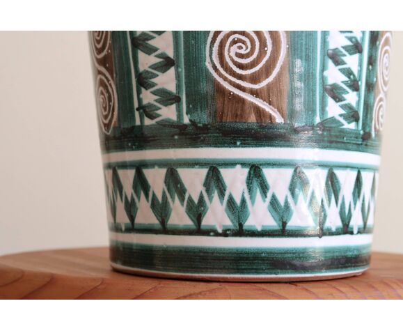 Ceramic vase by Robert Picault, Vallauris 60s | Selency