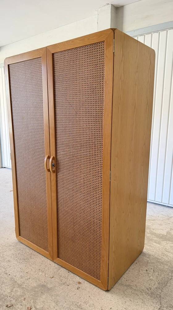Vintage wardrobe Derk Jan De Vries – 1960s/70s – Wood and Wicker