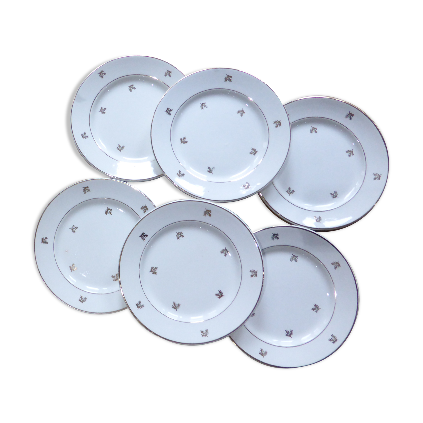 dessert plates x6 from the Badonviller factory