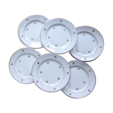 dessert plates x6 from the Badonviller factory