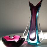 1960s Murano glass vase