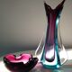 Vase en verre de Murano des années 60