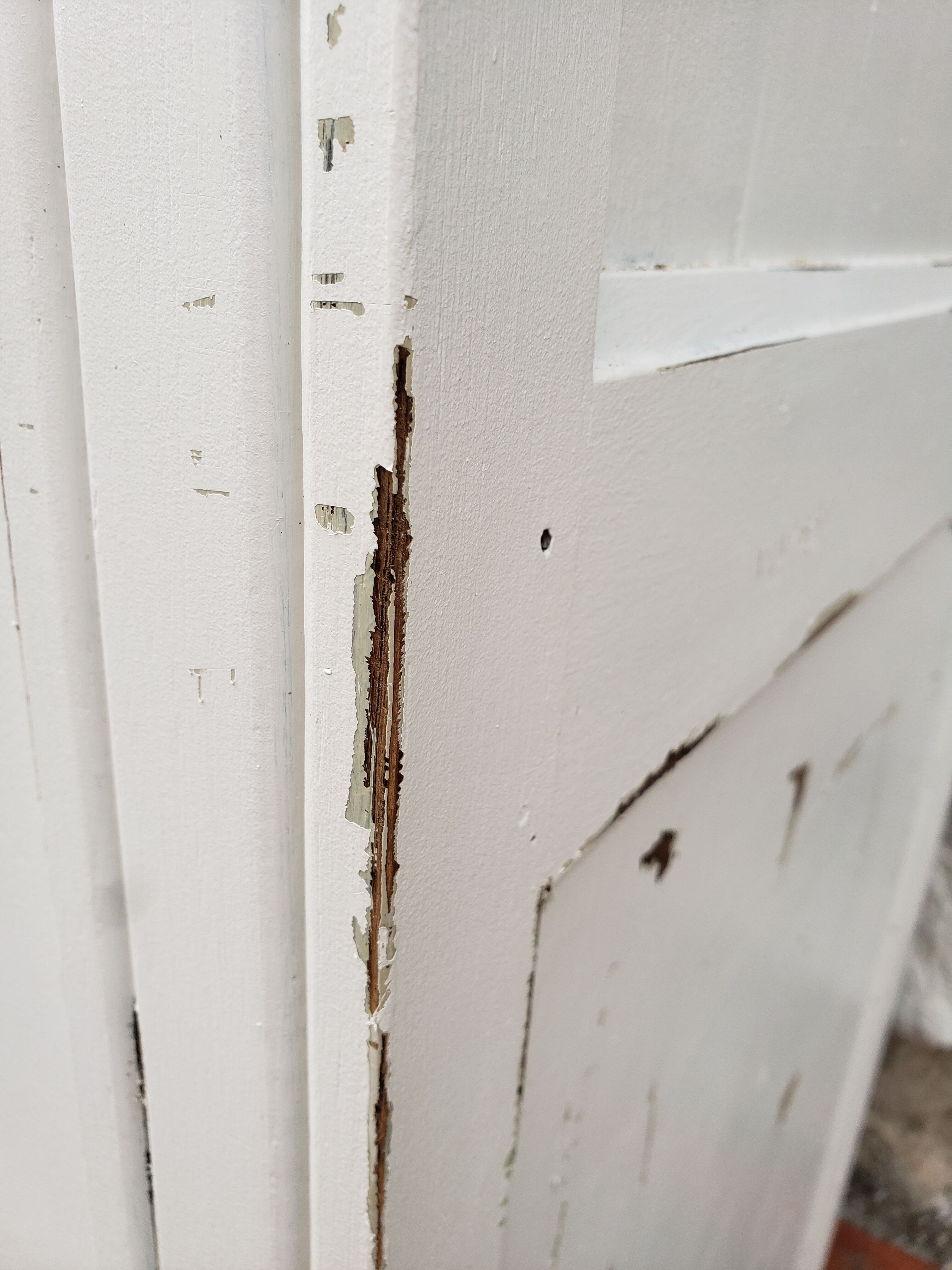 Parisian wardrobe patina old "lily"