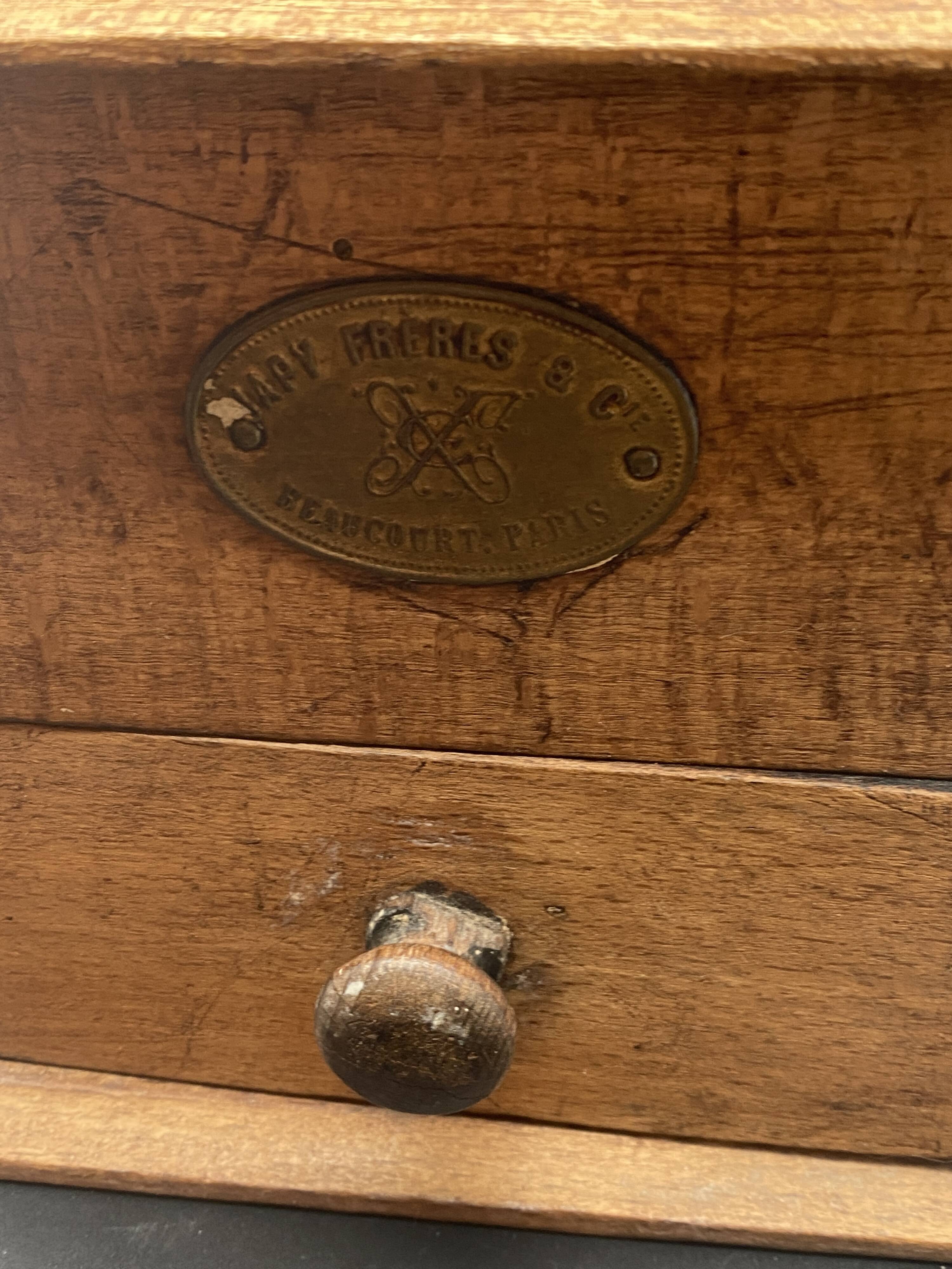 Japy frères wooden coffee grinder