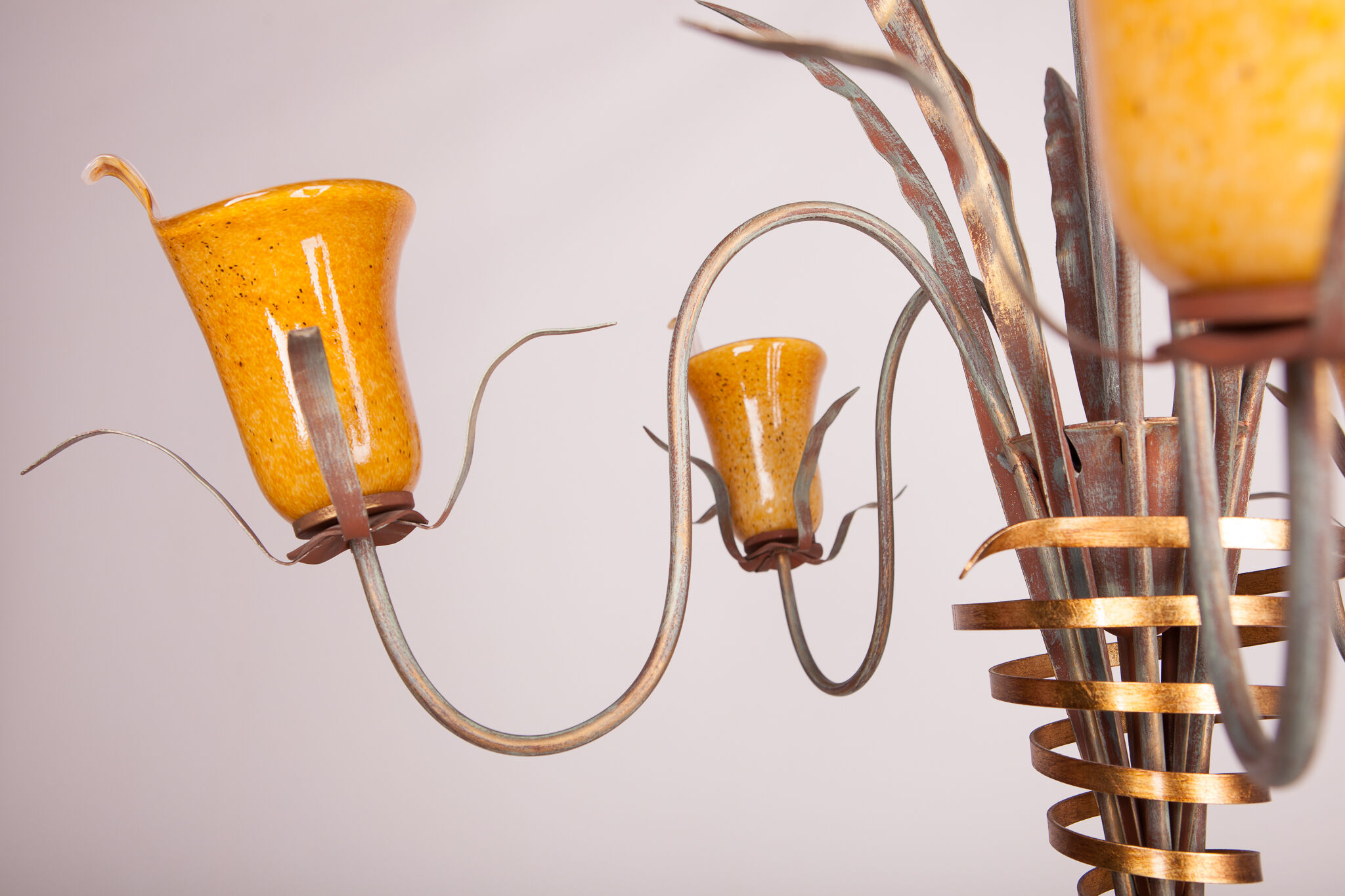 Italian Hollywood Regency Chandelier, 1970s