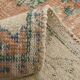 Tapis anatolien ancien orange, vert et bleu