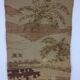 70's jute tapestry with palm trees jungle