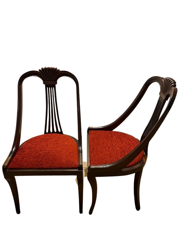 Chaises directoire rouge