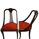 Red Directoire chairs
