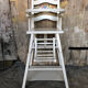 Chaise haute bebe baumann bois blanc vintage