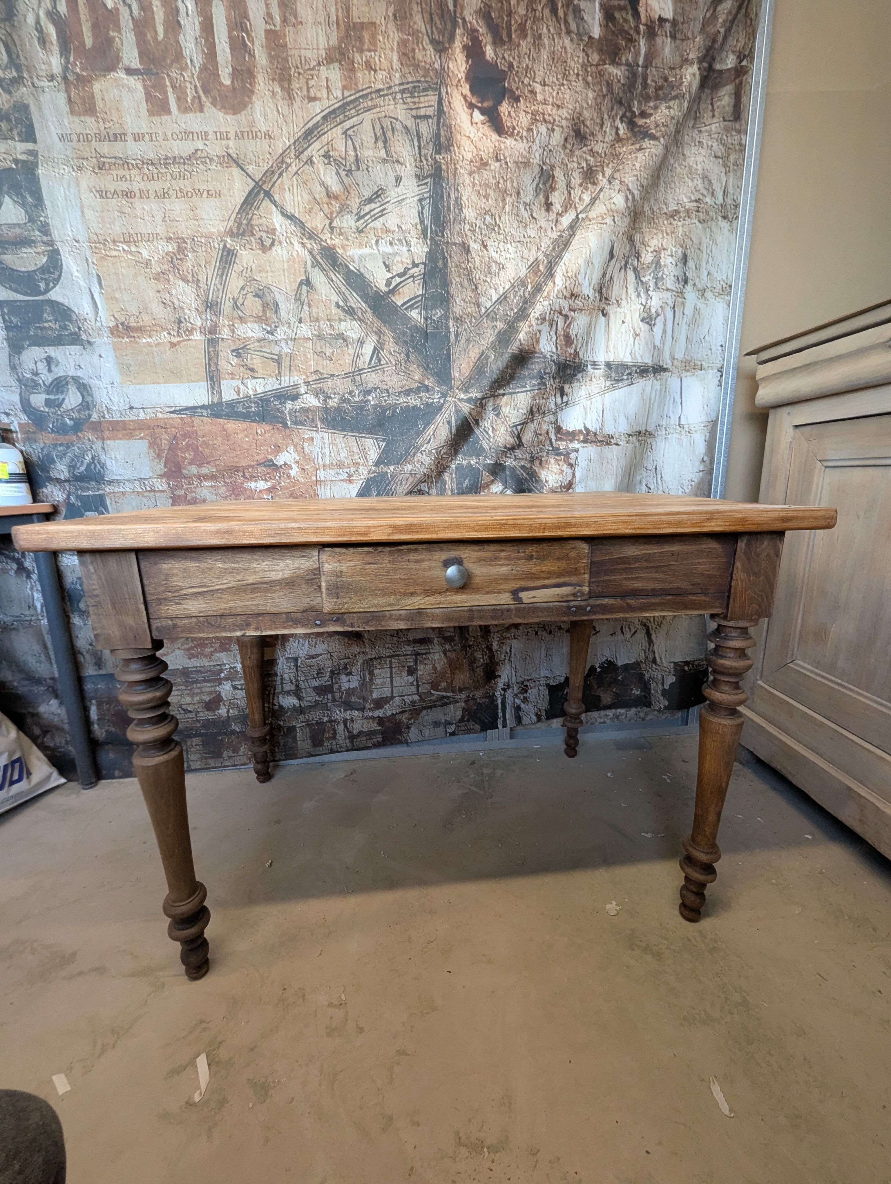 Small renovated antique table