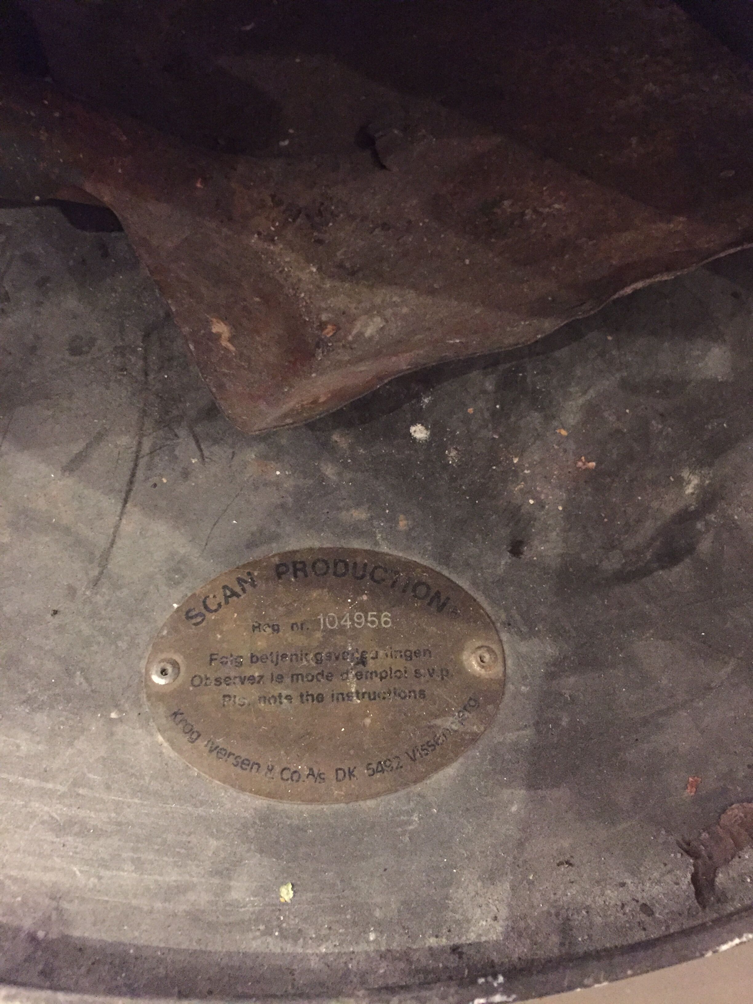 Vintage cast iron wood stove from the brand SCAN production