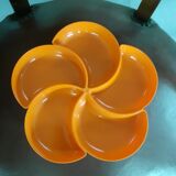 Appetizer tray year 1970 orange