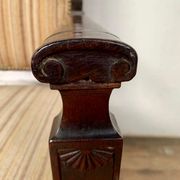 Fauteuil de bureau empire en acajou decor palmettes xviiième