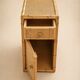 Pair of side tables / Bamboo and cane bar furniture (1970s)