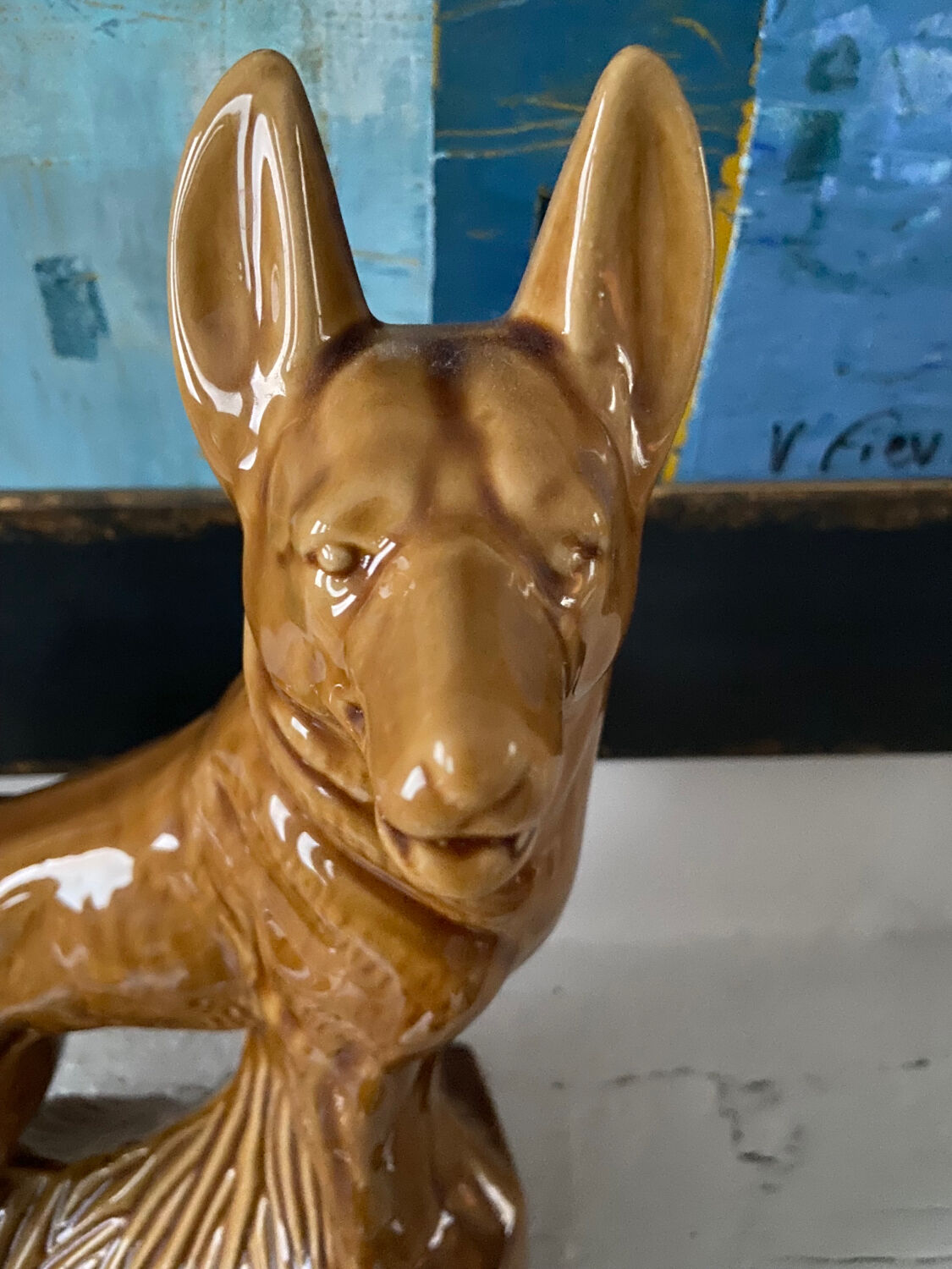 German Shepherd Statuette