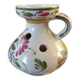 Keraluc vase in Quimper floral decor