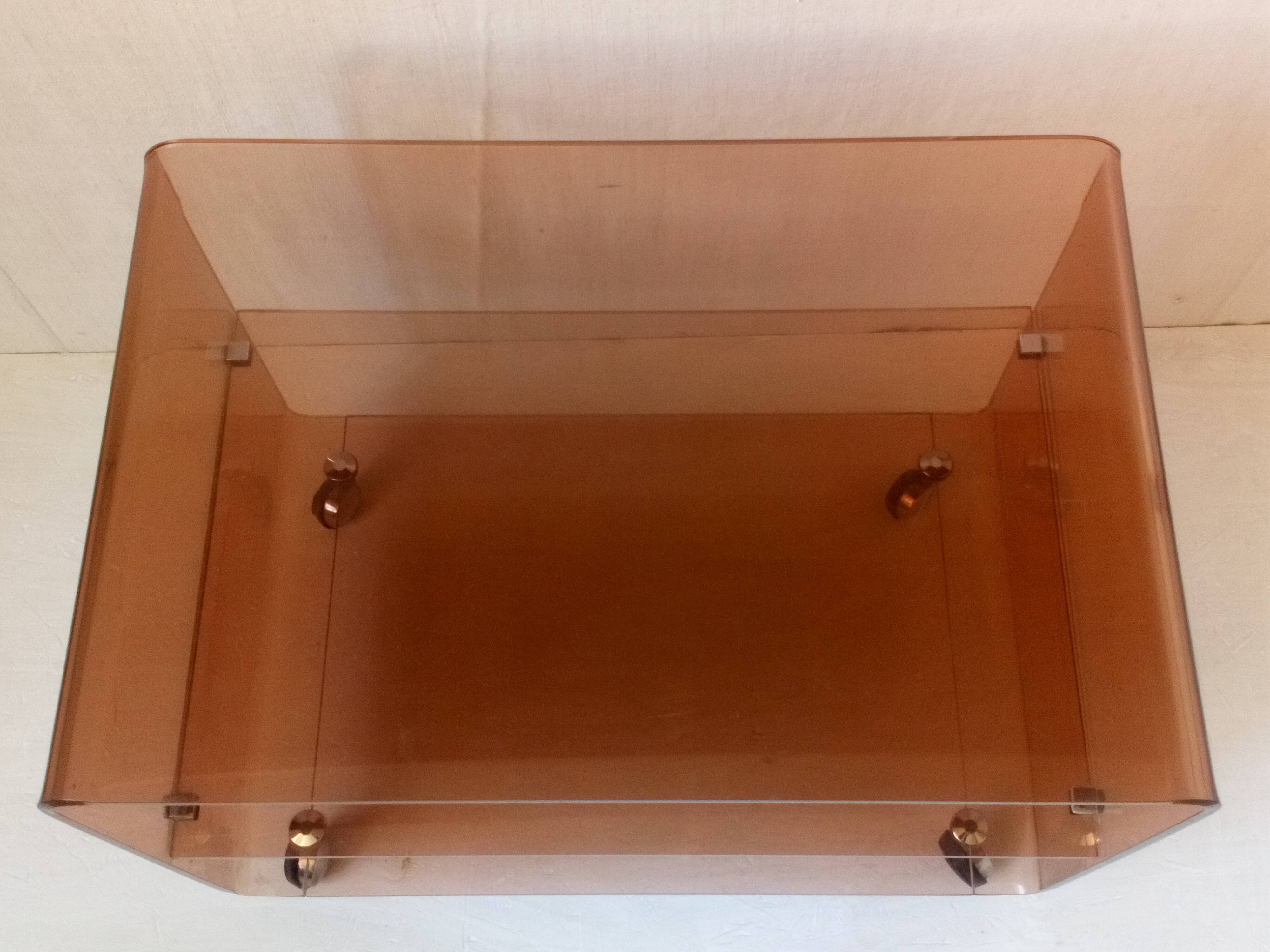 70s Plexiglas coffee table