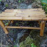 Small bamboo bench