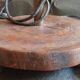 Lampe bateau bronze sur socle bois